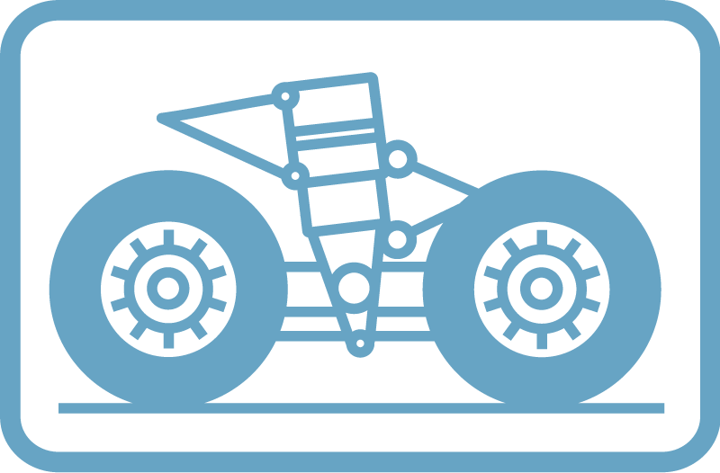 Pictogram: aircraft wheel service equipment